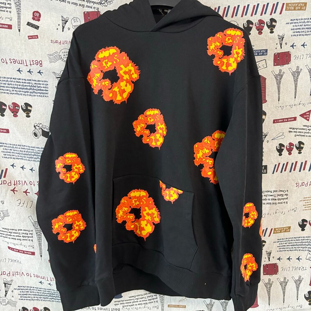 Denim Tears Wreath Black Hoodie